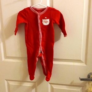 - CHRISTMAS 6-9mos Santa Onesie by Carters Cute Festive Santa